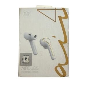 New AirBuds Air 4 True Wireless Earbuds White/Gold w/ Charging Case